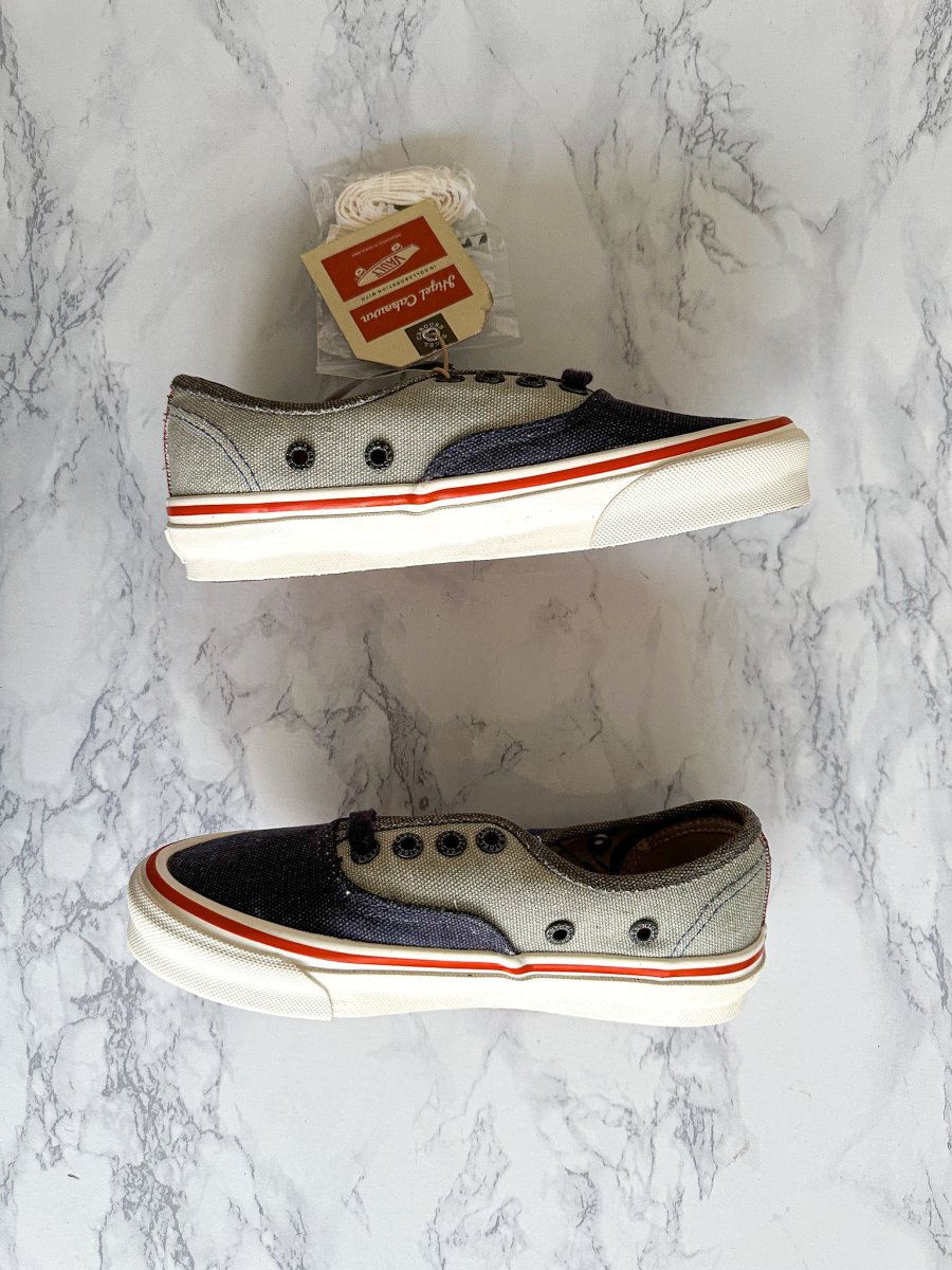 Nigel Cabourn x OG Authentic LX 'Crazy Navy Mix' Trainers - Imagen 7