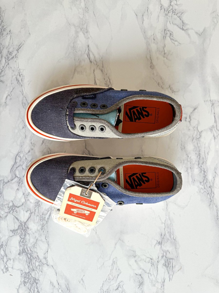 Nigel Cabourn x OG Authentic LX 'Crazy Navy Mix' Trainers - Imagen 9