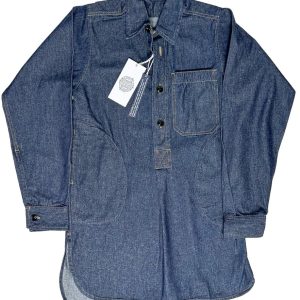 Yarmouth Oilskins Pullover Smock Shirt In Denim