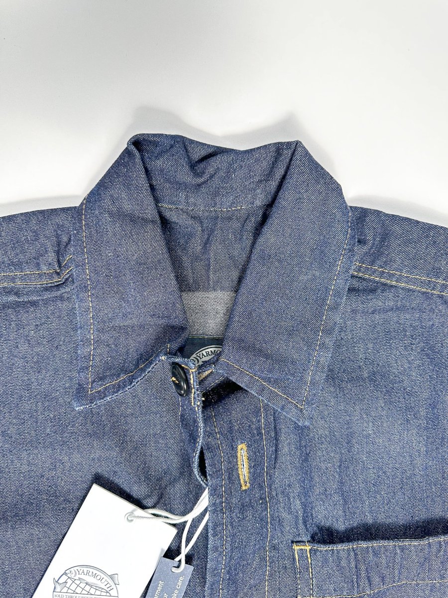 Yarmouth Oilskins Pullover Smock Shirt In Denim - Imagen 4
