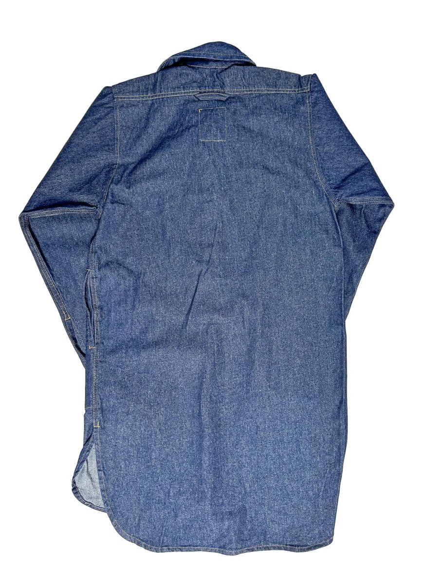 Yarmouth Oilskins Pullover Smock Shirt In Denim - Imagen 3