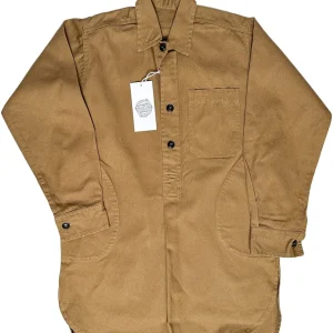 Yarmouth Oilskins Pullover Smock Shirt In Brown