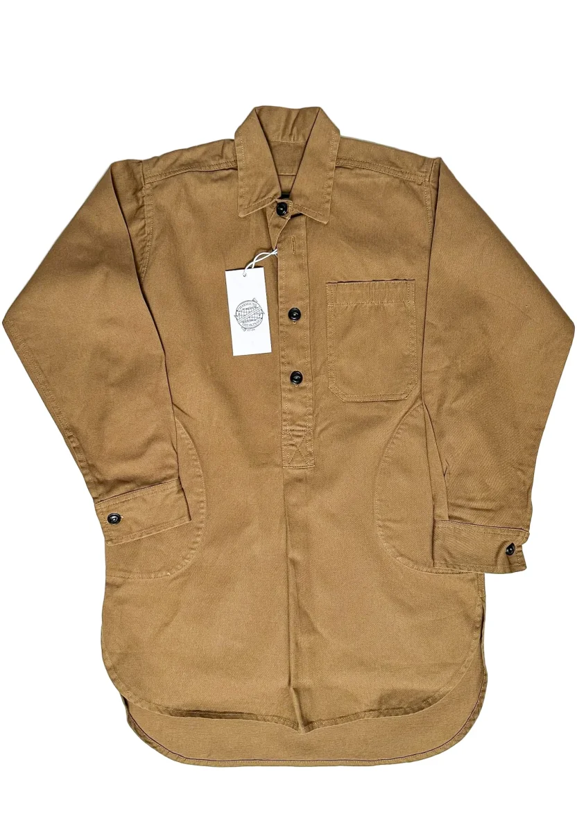 Yarmouth Oilskins Pullover Smock Shirt In Brown - Imagen 2