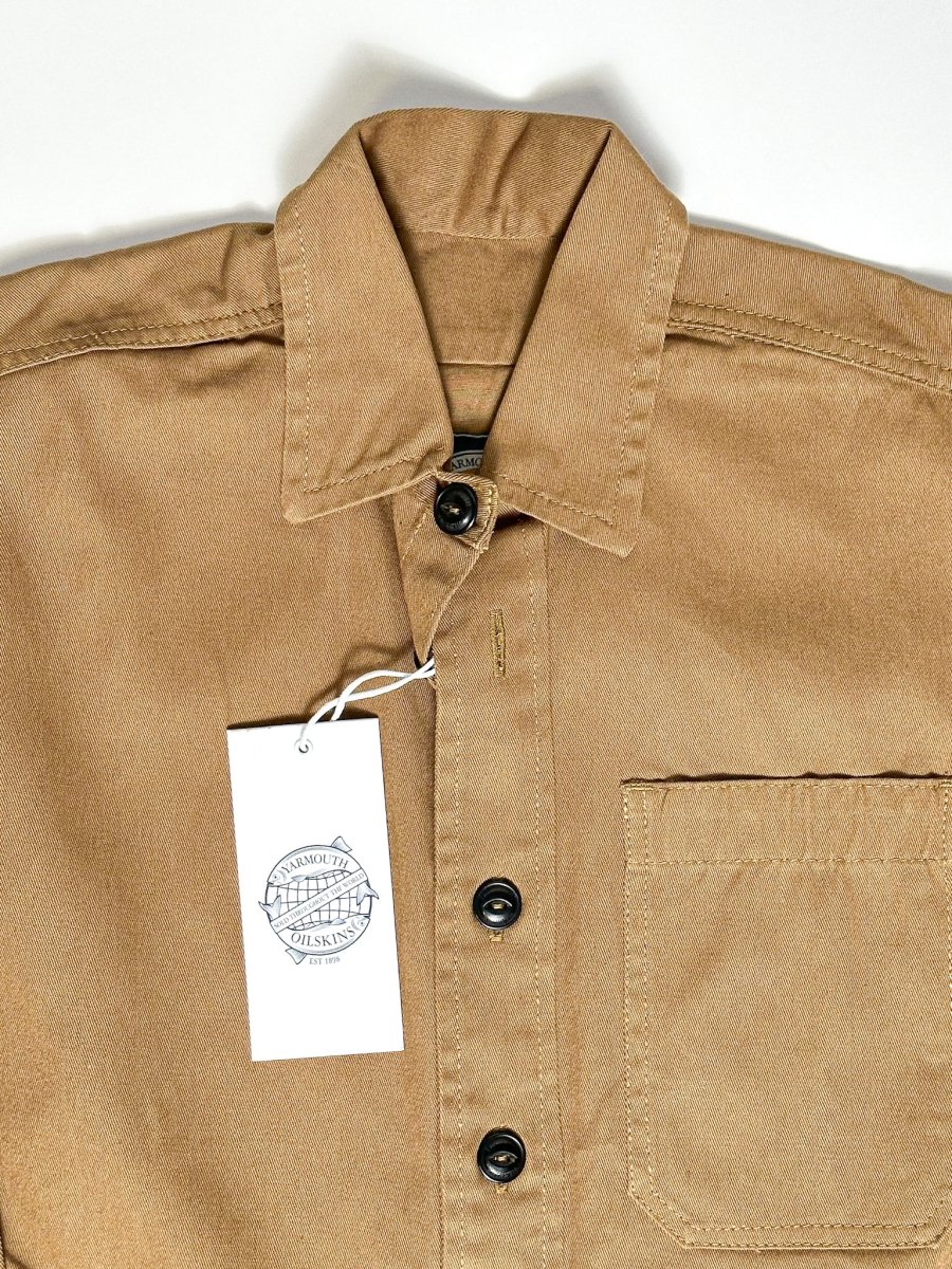 Yarmouth Oilskins Pullover Smock Shirt In Brown - Imagen 4
