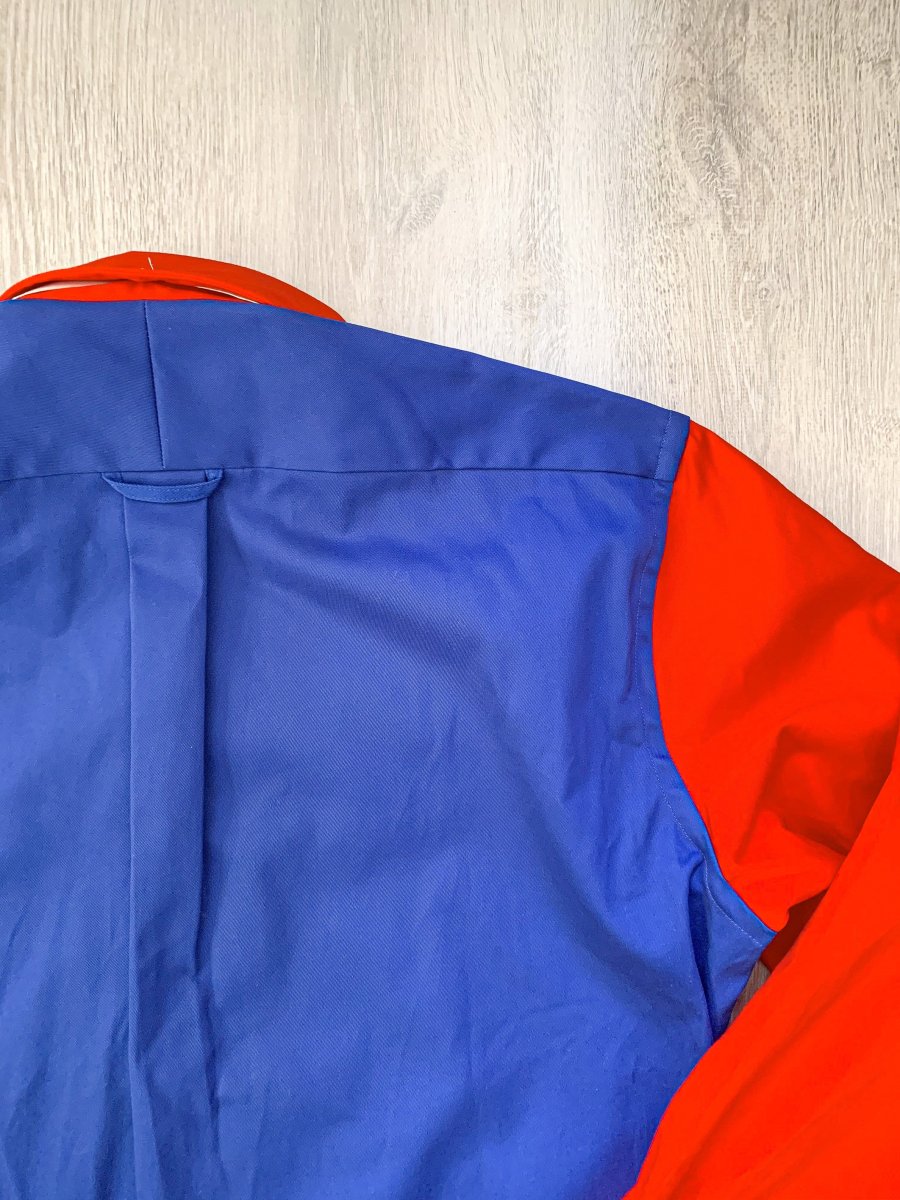 Drake's Colour Block Blue & Red Shirt - Imagen 7