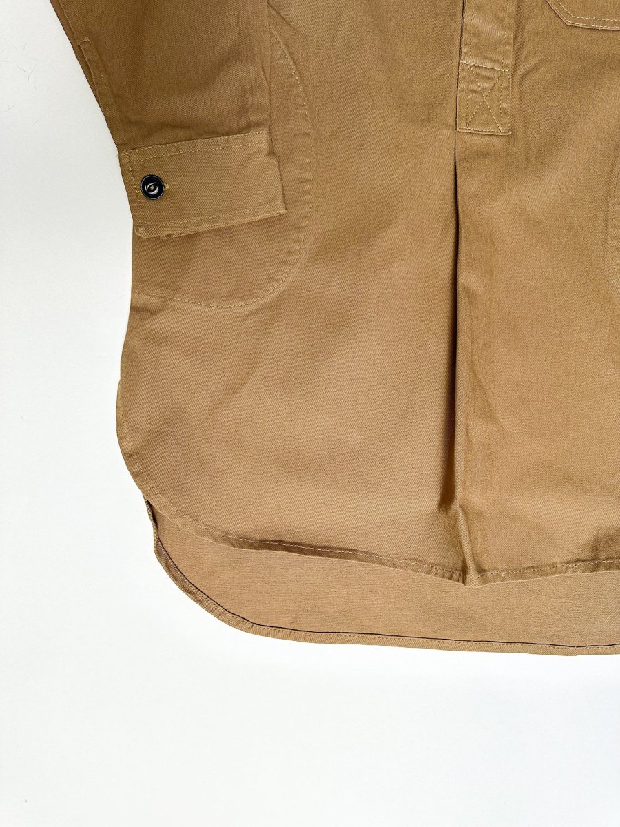 Yarmouth Oilskins Pullover Smock Shirt In Brown - Imagen 6