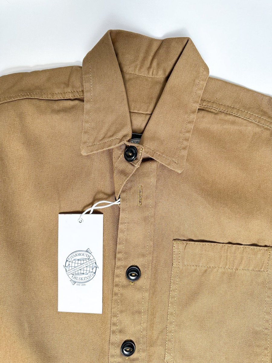 Yarmouth Oilskins Pullover Smock Shirt In Brown - Imagen 7