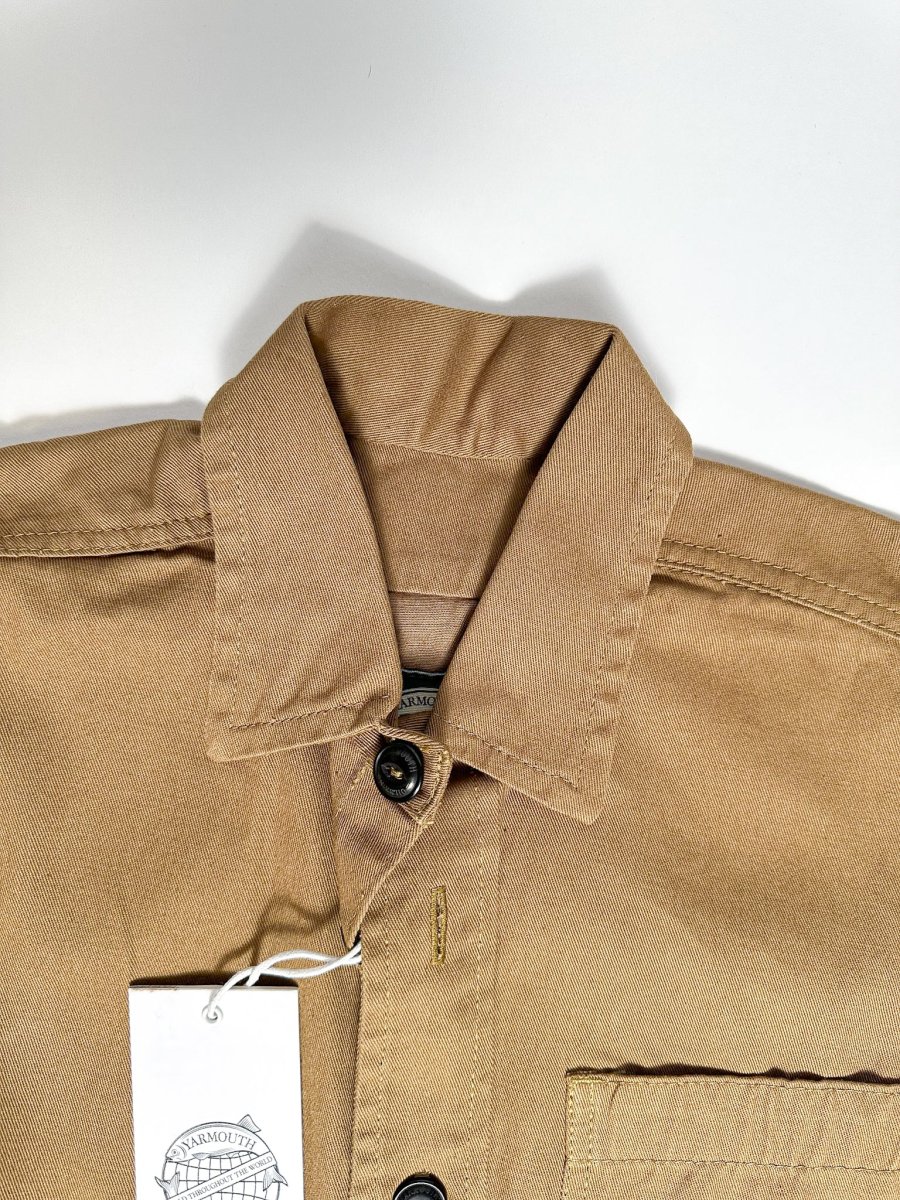 Yarmouth Oilskins Pullover Smock Shirt In Brown - Imagen 8