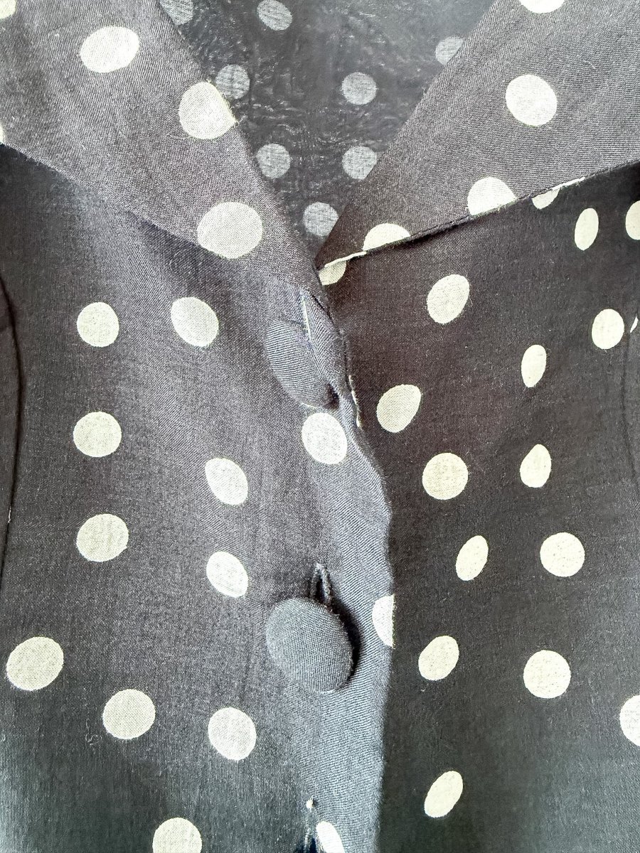 Rixo London Black Siena Emma Polka Spotted Dress - Imagen 9