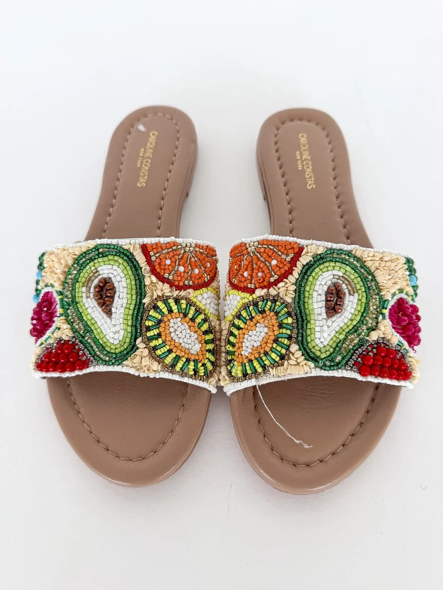 Caroline Constas Beaded Tutti Fruiti Sandals (EX-DISPLAY) - Imagen 5