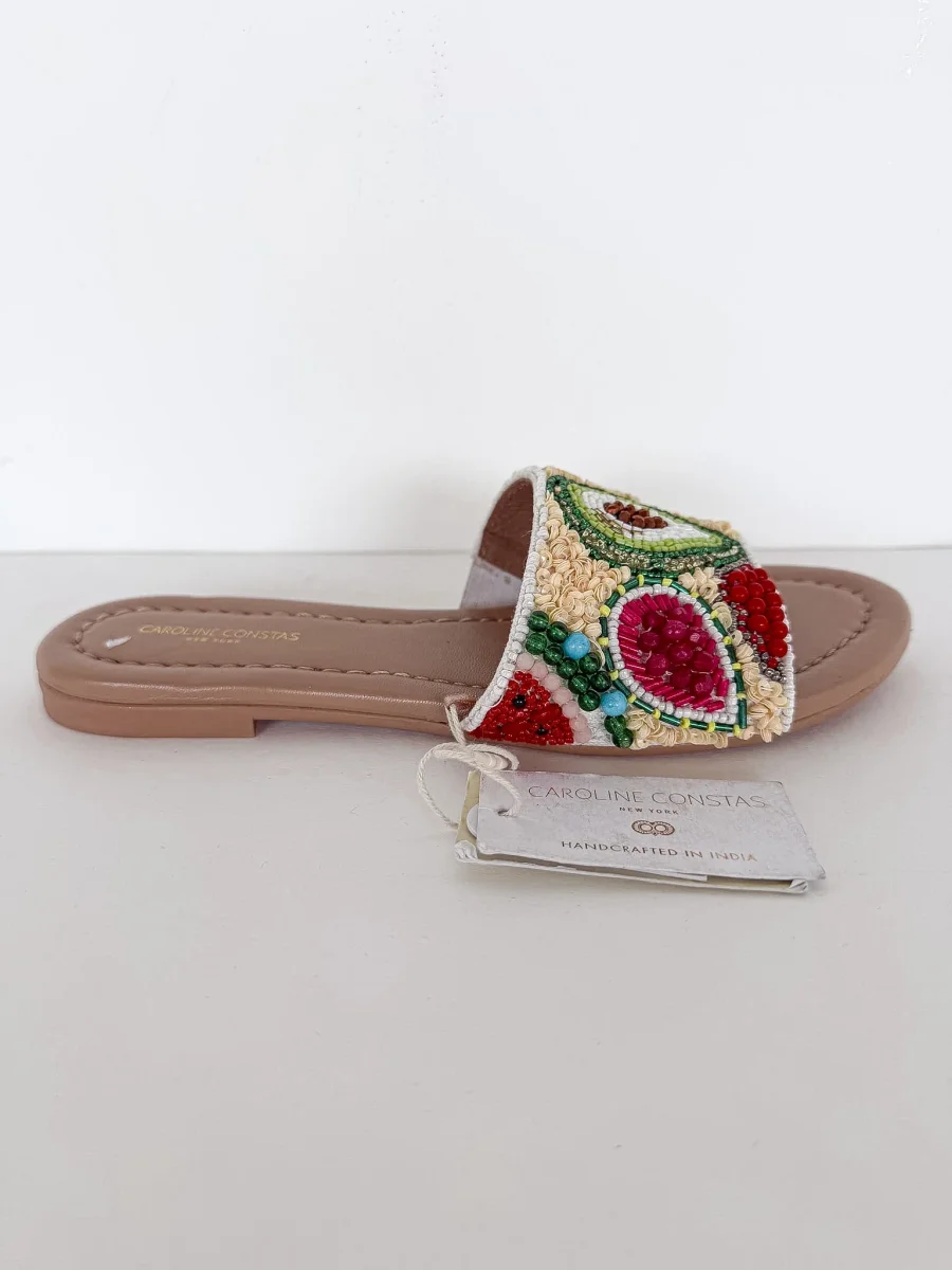 Caroline Constas Beaded Tutti Fruiti Sandals (EX-DISPLAY) - Imagen 8