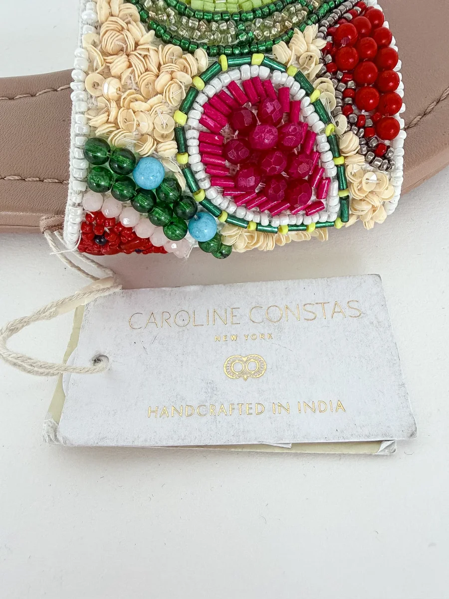 Caroline Constas Beaded Tutti Fruiti Sandals (EX-DISPLAY) - Imagen 9