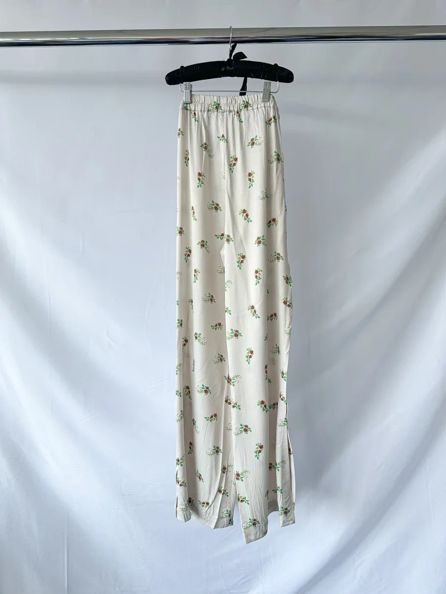 Sleeper Floral Blossom Print Elastic Waist Summer Trousers - Imagen 6