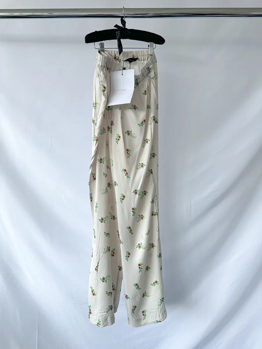 Sleeper Floral Blossom Print Elastic Waist Summer Trousers - Imagen 9