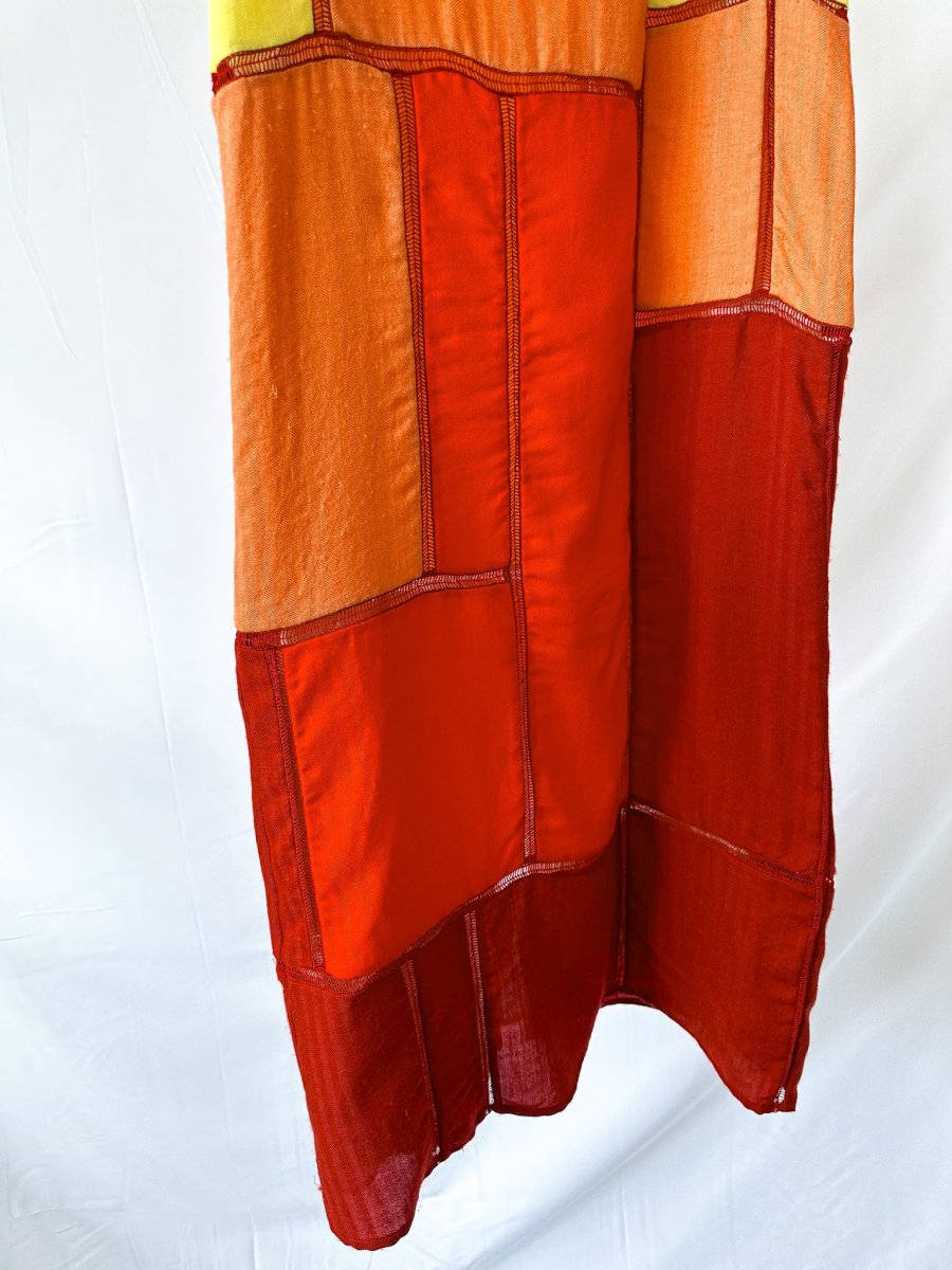 Gabriela Hearst Summer Patchwork Cashmere Silk Maxi Dress - Imagen 4
