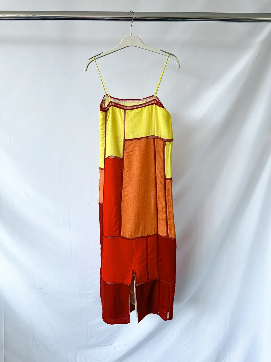 Gabriela Hearst Summer Patchwork Cashmere Silk Maxi Dress - Imagen 5