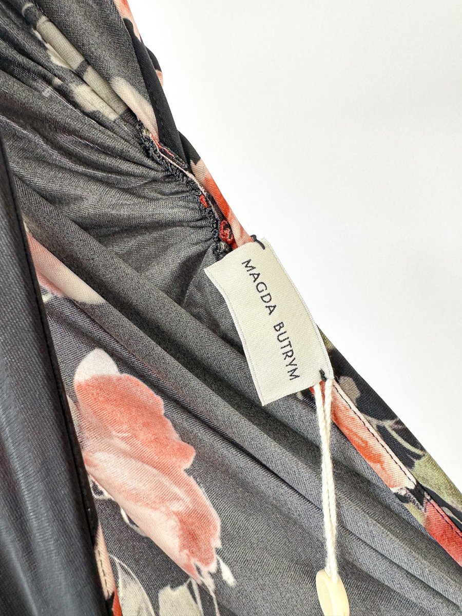 Magda Butrym 11 Floral Black Long Sleeve Dress - Imagen 6