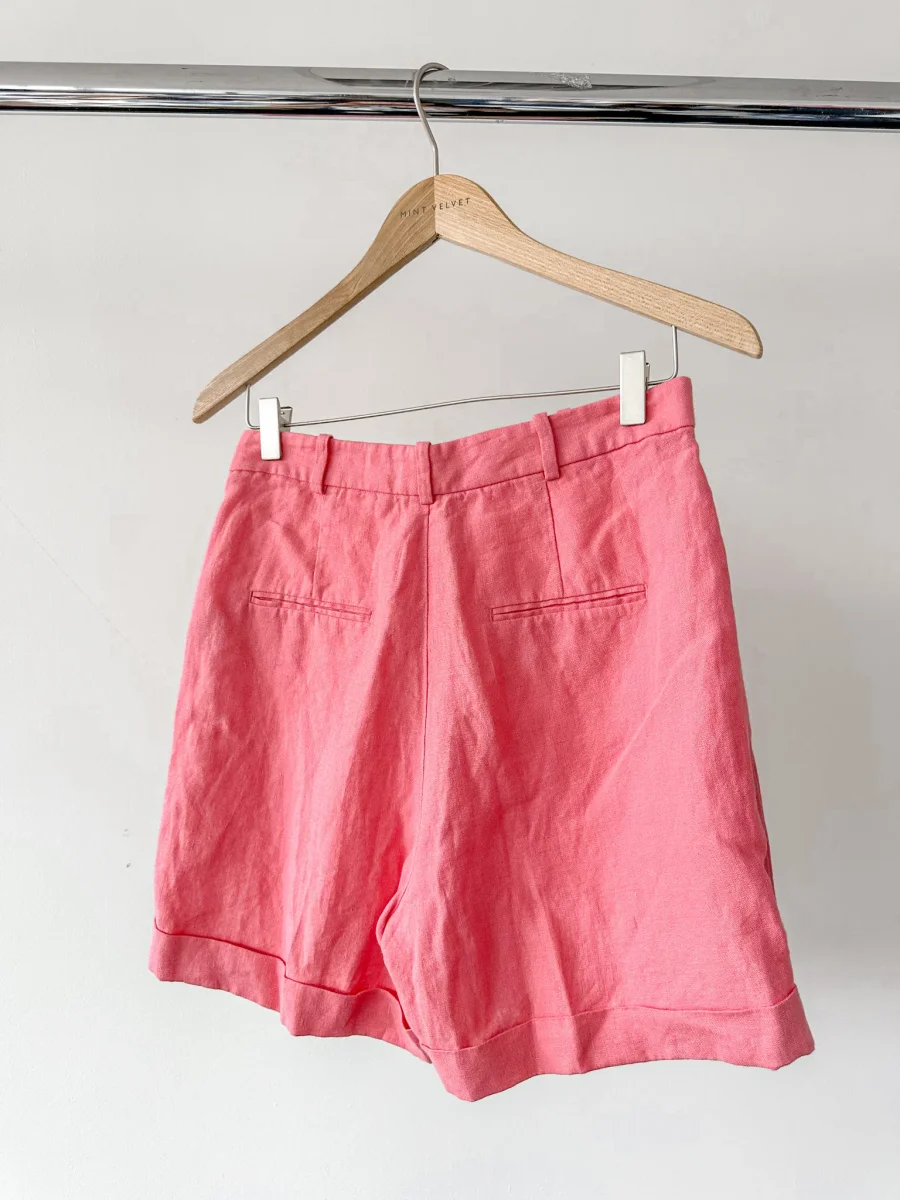 POLO RALPH LAUREN Pink Linen Summer Shorts - Imagen 3