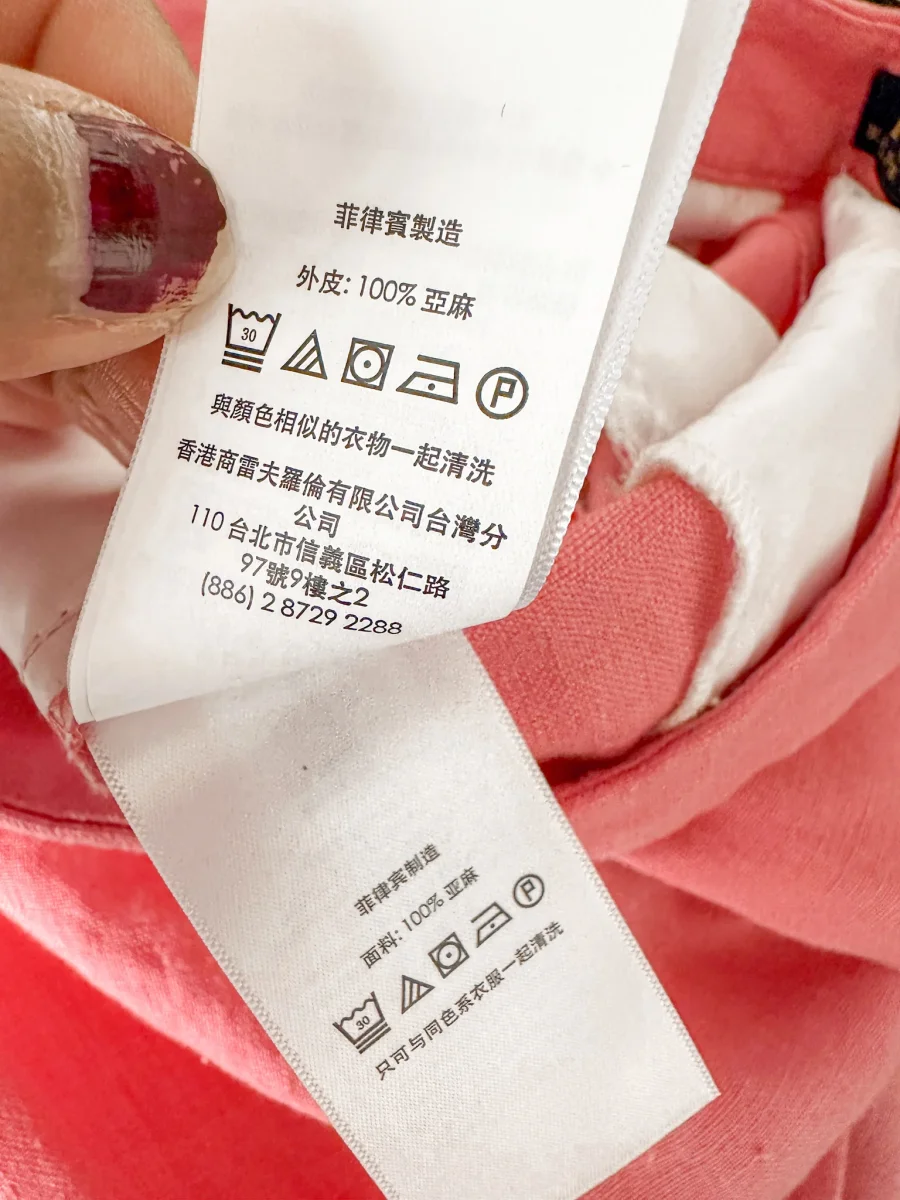 POLO RALPH LAUREN Pink Linen Summer Shorts - Imagen 9