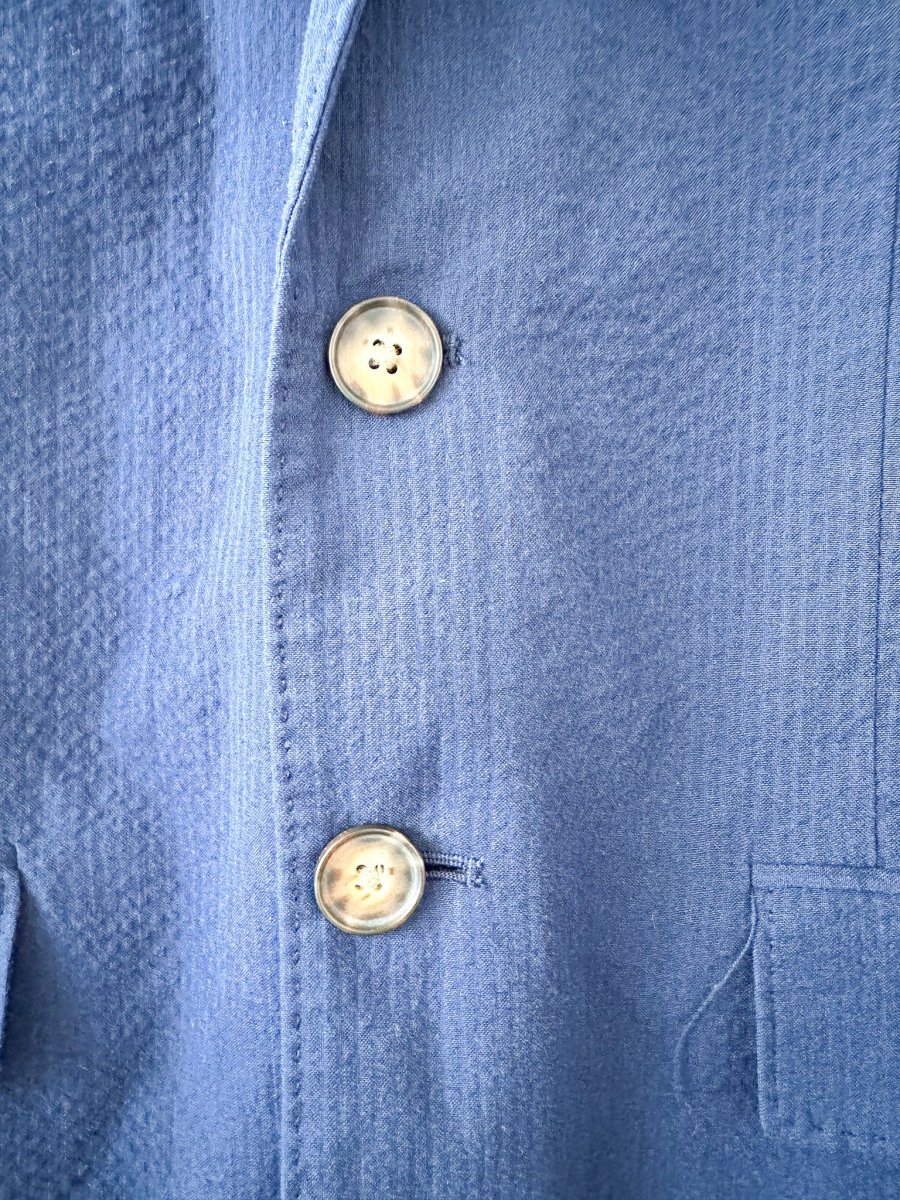 POLO RALPH LAUREN Blue Seersucker Blazer Jacket - Imagen 7