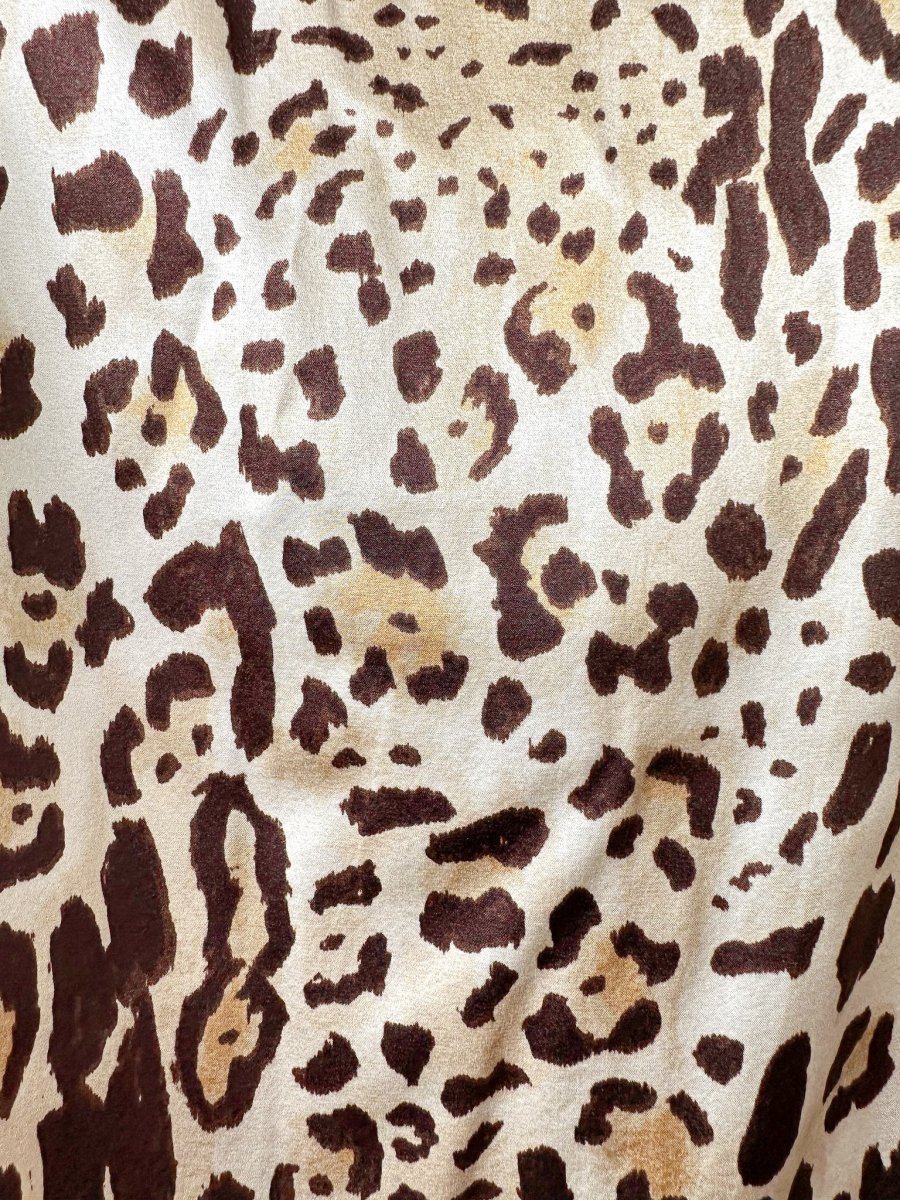 Anine Bing Cheetah Print Silk Satin Mini Slip Dress - Imagen 7