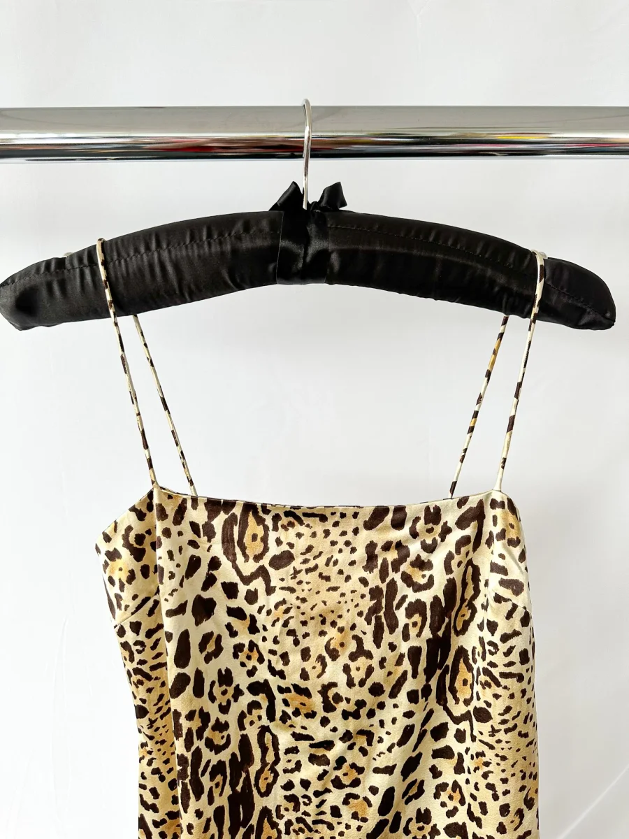Anine Bing Cheetah Print Silk Satin Mini Slip Dress - Imagen 8