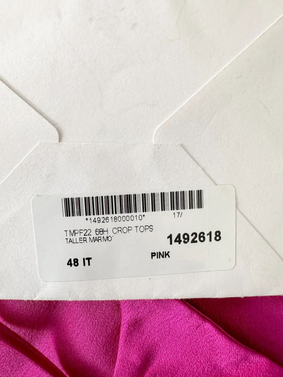 Taller Marmo Pink Cometa Strappy Open-back Halterneck Crepe Top - Imagen 9