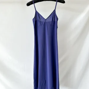 Zimmermann V-Neck Blue Spaghetti Strap Slip Dress