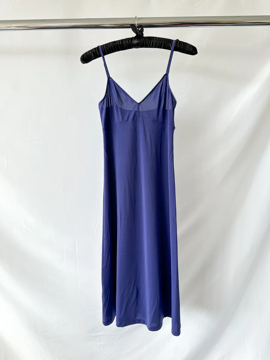 Zimmermann V-Neck Blue Spaghetti Strap Slip Dress - Imagen 2