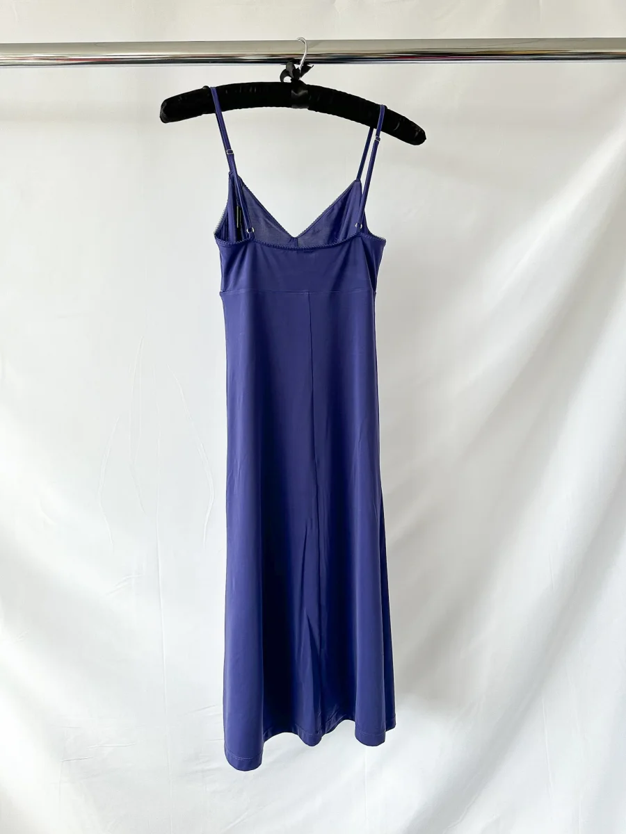 Zimmermann V-Neck Blue Spaghetti Strap Slip Dress - Imagen 4