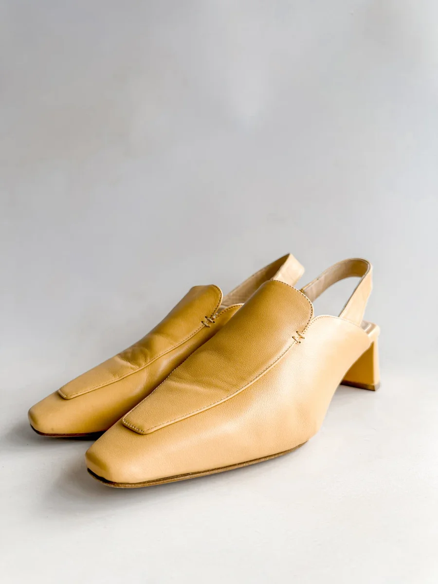 DEAR FRANCES Noah Mule Venezia Heels In Beige - Imagen 2