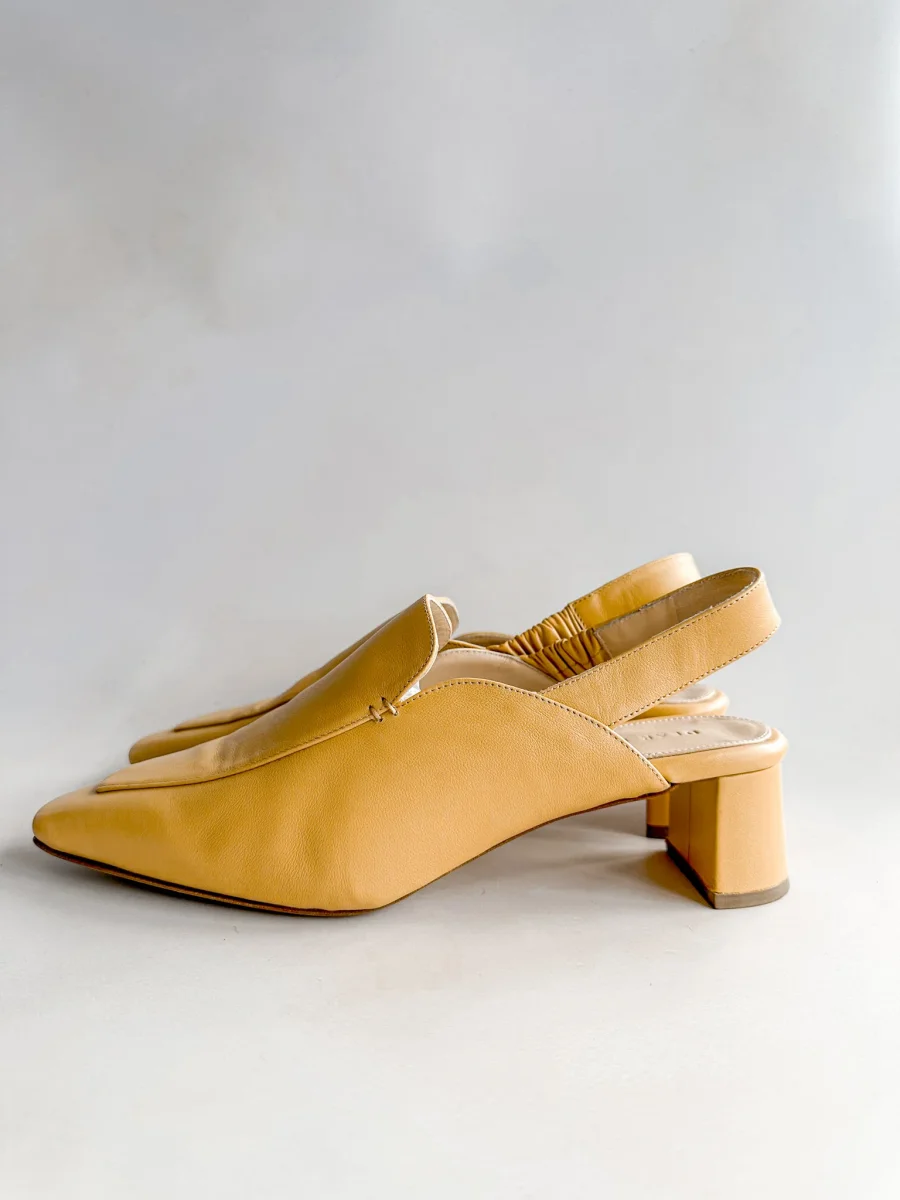 DEAR FRANCES Noah Mule Venezia Heels In Beige - Imagen 3