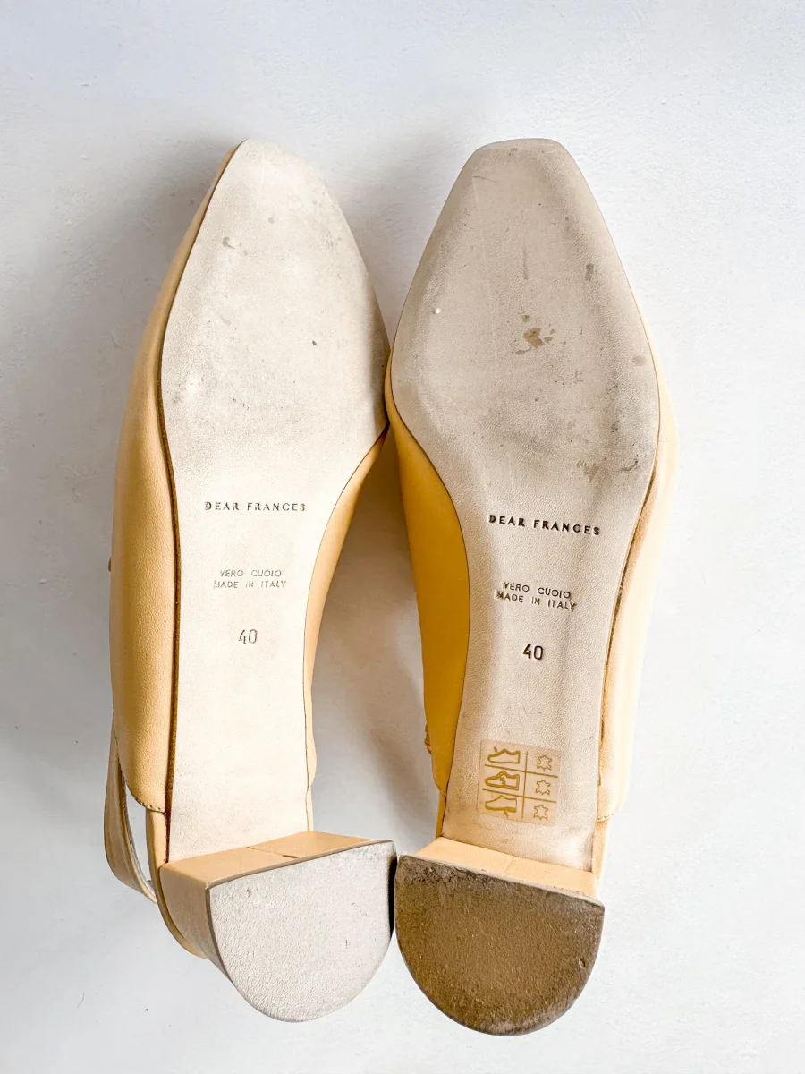 DEAR FRANCES Noah Mule Venezia Heels In Beige - Imagen 7