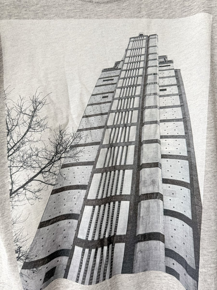 Dries Van Noten Grey Hertz Tower T-Shirt - Imagen 9