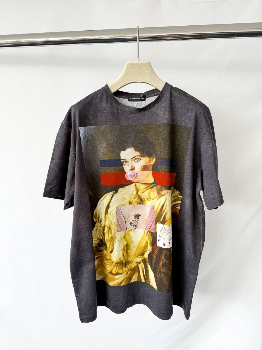 Etro Graphic Print Black T-Shirt