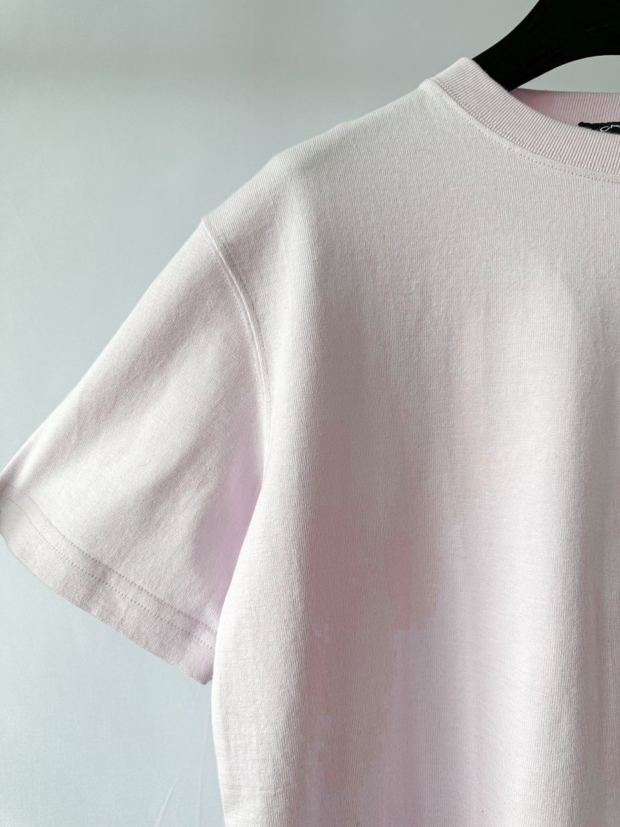 Calvin Klein 205W39NYC Logo Embroidered Pink Short Sleeve T-Shirt - Imagen 4