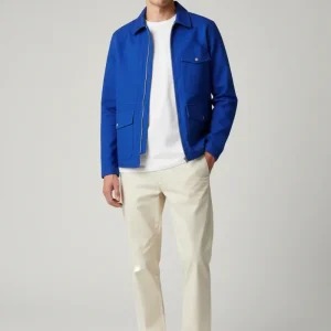 Drake's Blue Cotton 18oz Canvas Yacht Sailing Chore Jacket