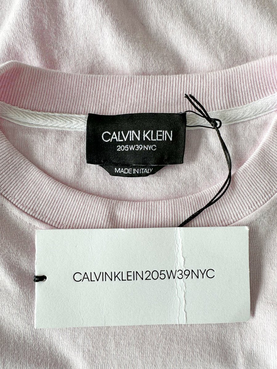 Calvin Klein 205W39NYC Logo Embroidered Pink Short Sleeve T-Shirt - Imagen 6