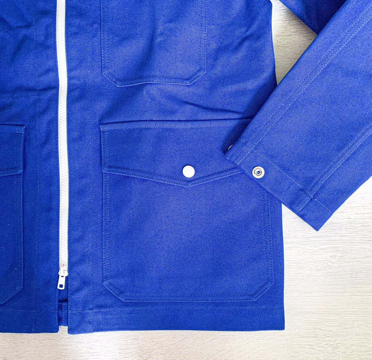 Drake's Blue Cotton 18oz Canvas Yacht Sailing Chore Jacket - Imagen 6