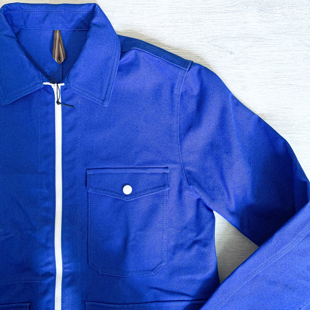 Drake's Blue Cotton 18oz Canvas Yacht Sailing Chore Jacket - Imagen 7