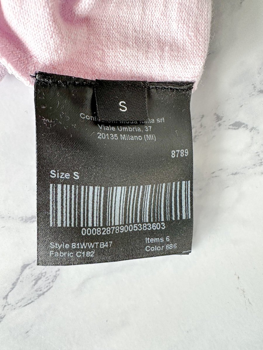 Calvin Klein 205W39NYC Logo Embroidered Pink Short Sleeve T-Shirt - Imagen 8
