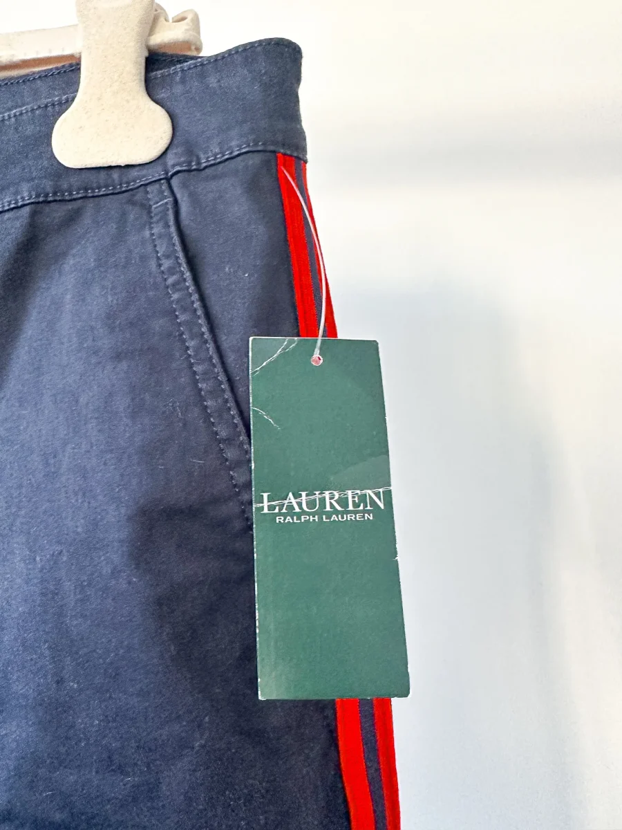 Lauren Ralph Lauren Navy Classic Side Stripe Trousers - Imagen 6
