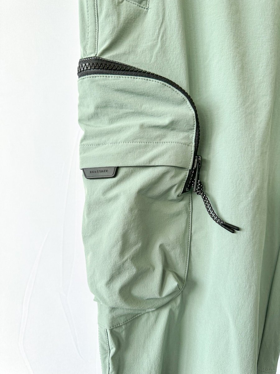 Belstaff Steel Green Slide Cargo Trousers - Imagen 5