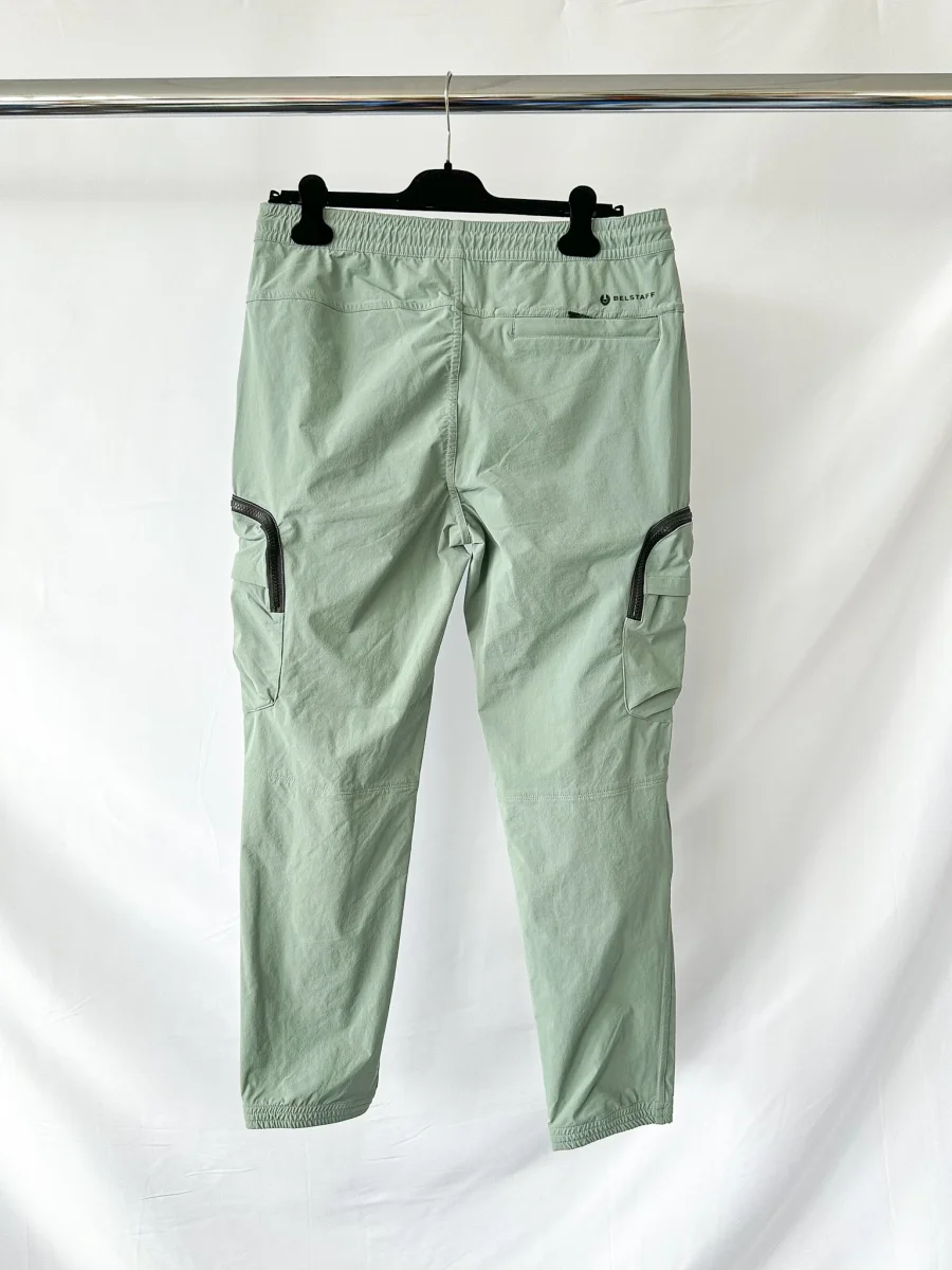 Belstaff Steel Green Slide Cargo Trousers - Imagen 8