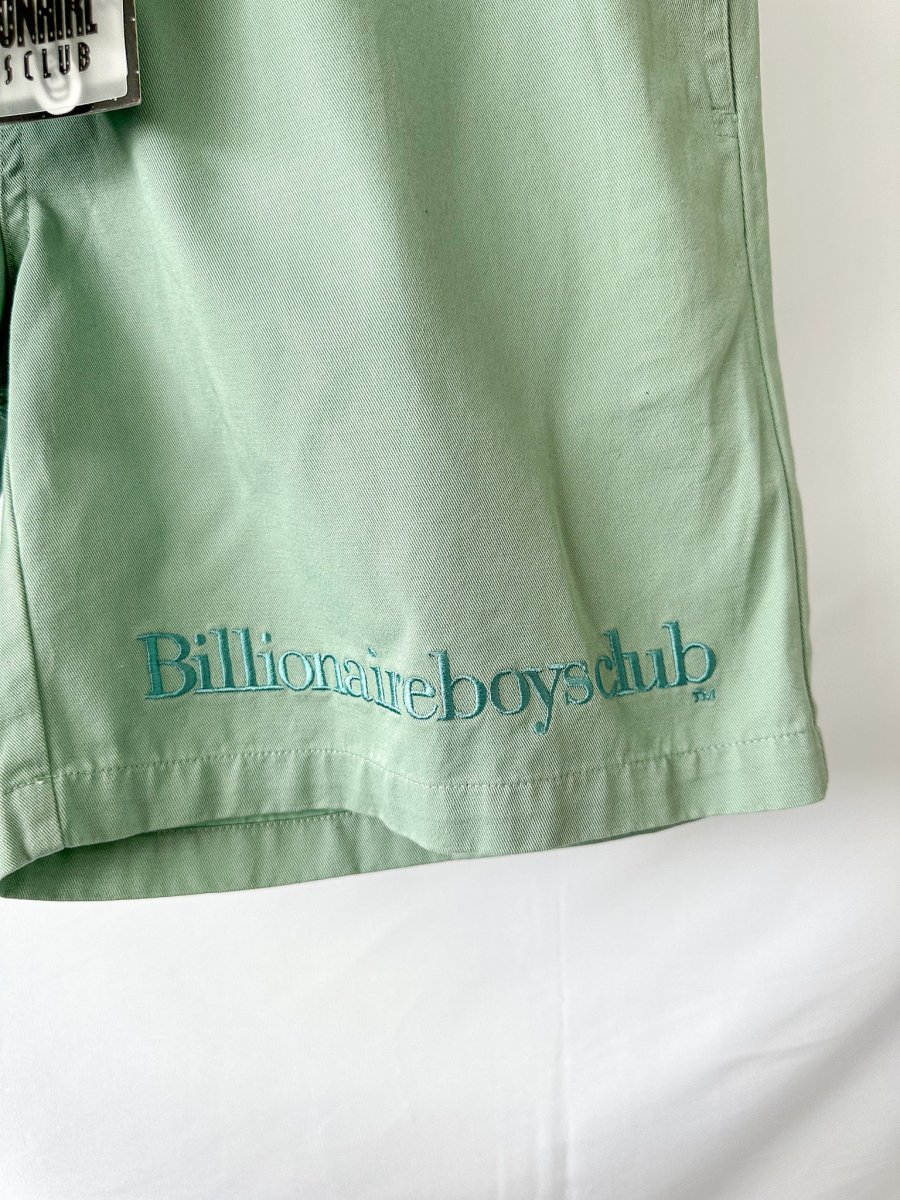 Billionaire Boys Club Mint Green Embroidered Logo Belted Shorts - Imagen 4