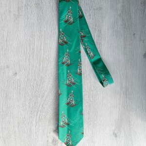 Drake's Green Water Ski Girls Pattern Tie
