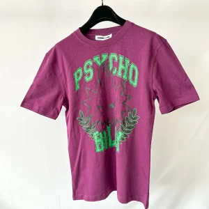 Alexander McQueen Purple Psychobilly Monster Print T-Shirt