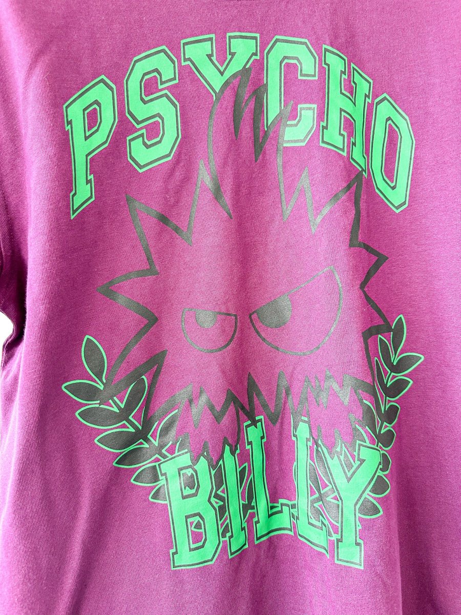 Alexander McQueen Purple Psychobilly Monster Print T-Shirt - Imagen 5