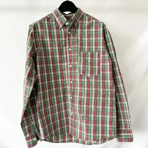 Isabel Marant Jason Embroidered Green Checked Cotton Poplin Shirt