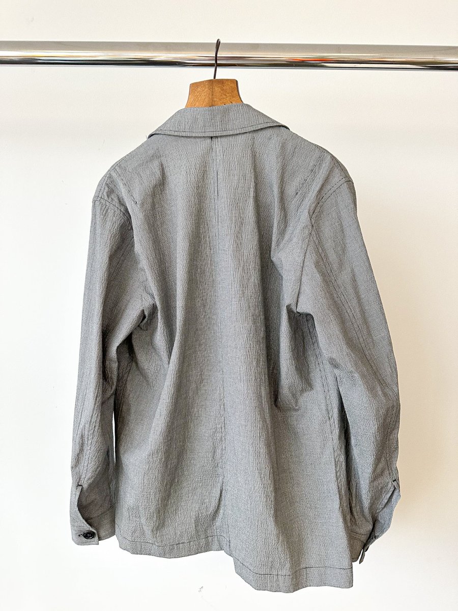 Kilgour Grey Tiny Dogtooth Grey Workwear Chore Jacket - Imagen 5